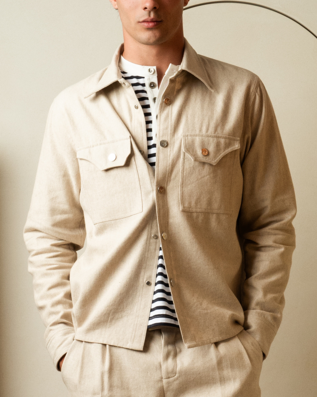 LINEN SLEEPWALKER OVER-SHIRT