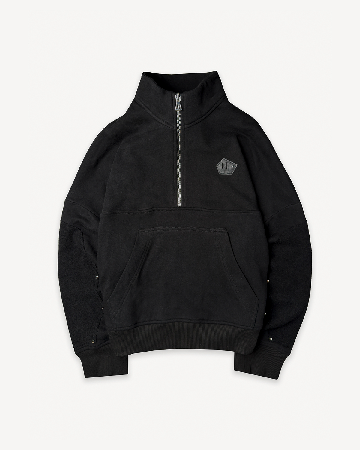 HALF ZIP UTILITY SWEATER