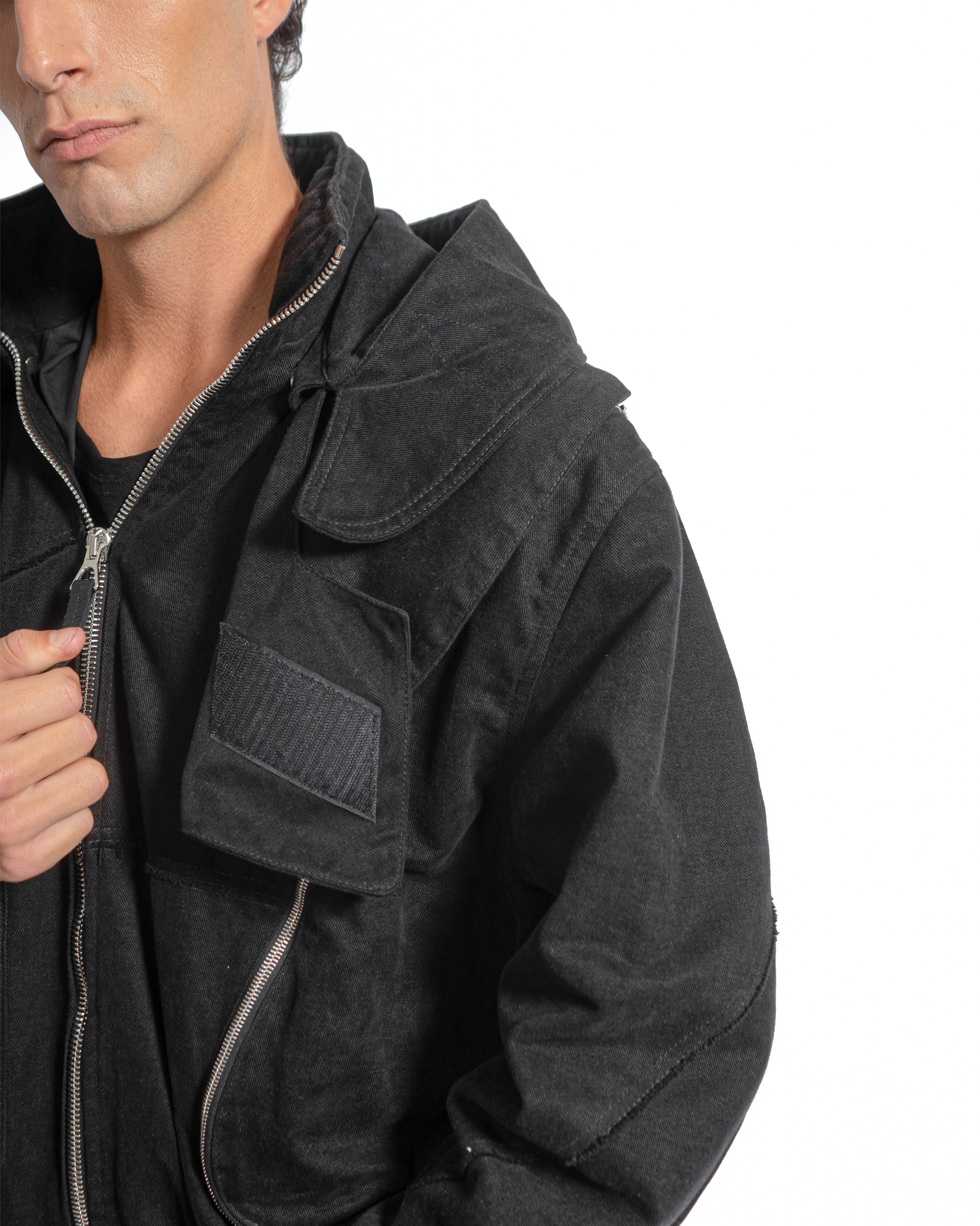 'RL' HOODED BOMBER