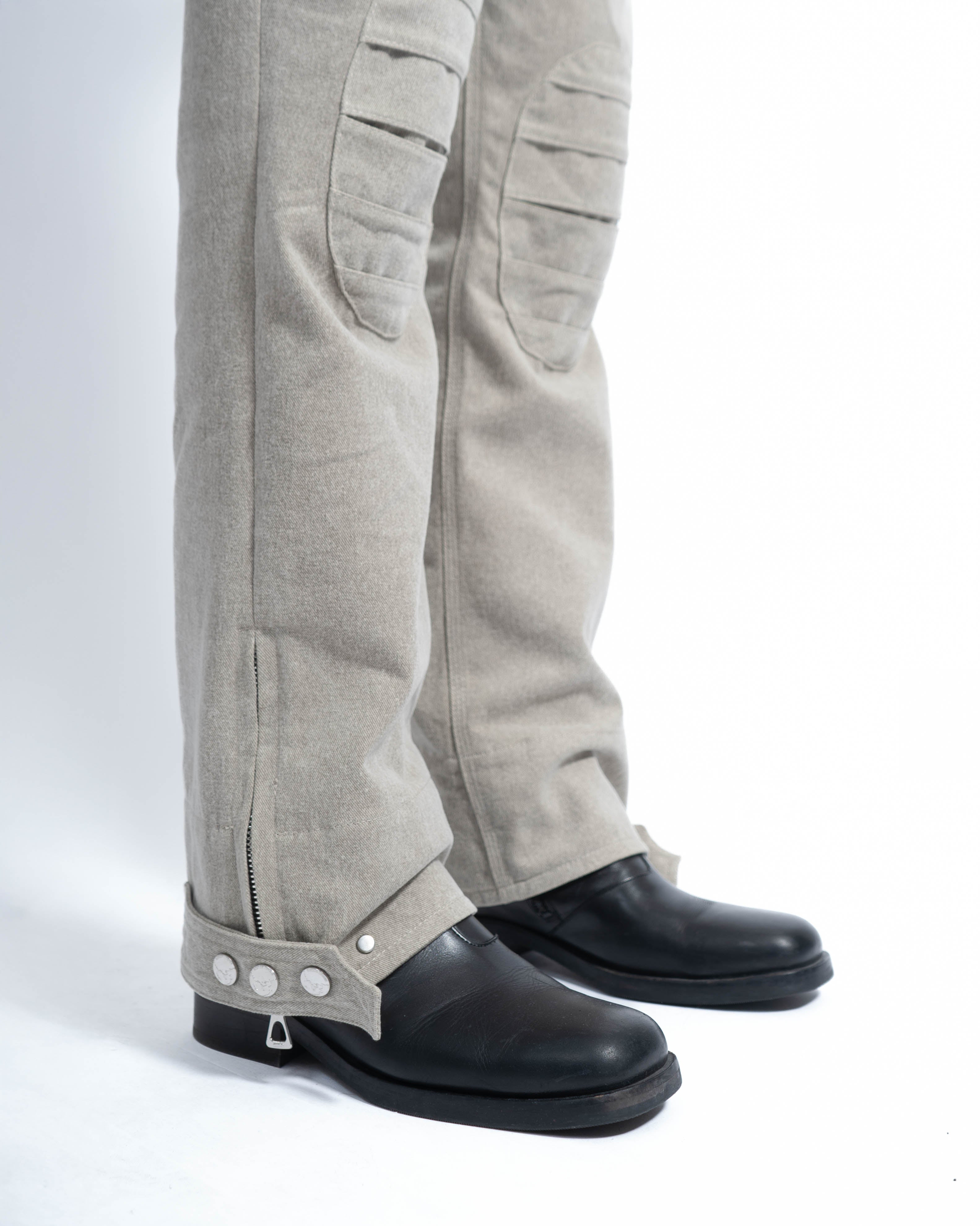 DOUBLE KNEE BOOTCUT PANTS