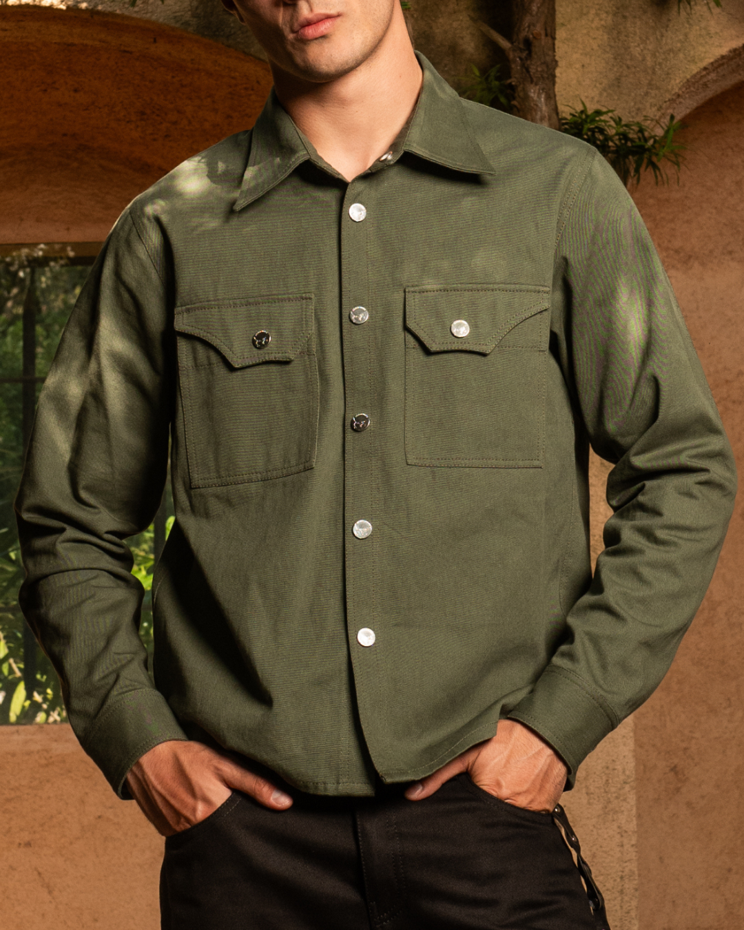 COTTON TWILL SLEEPWALKER OVER-SHIRT