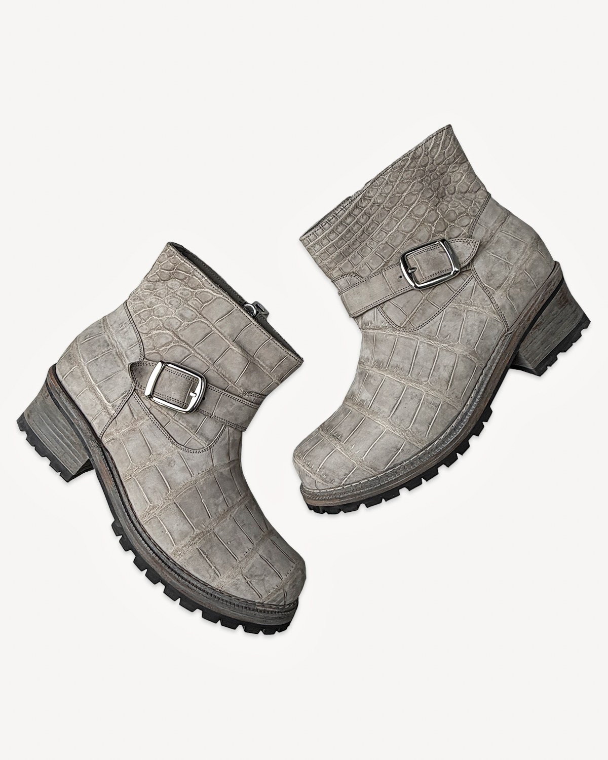 Ash Rider Chopped Crocodile Boots