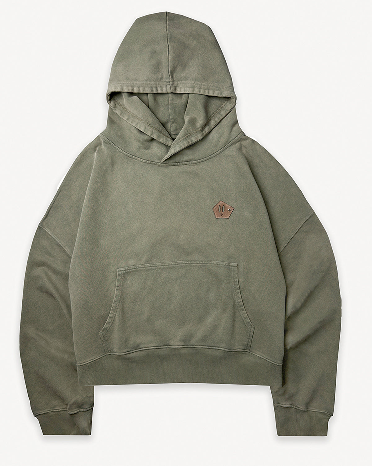 CROPPED DROP SHOULDER HOODIE