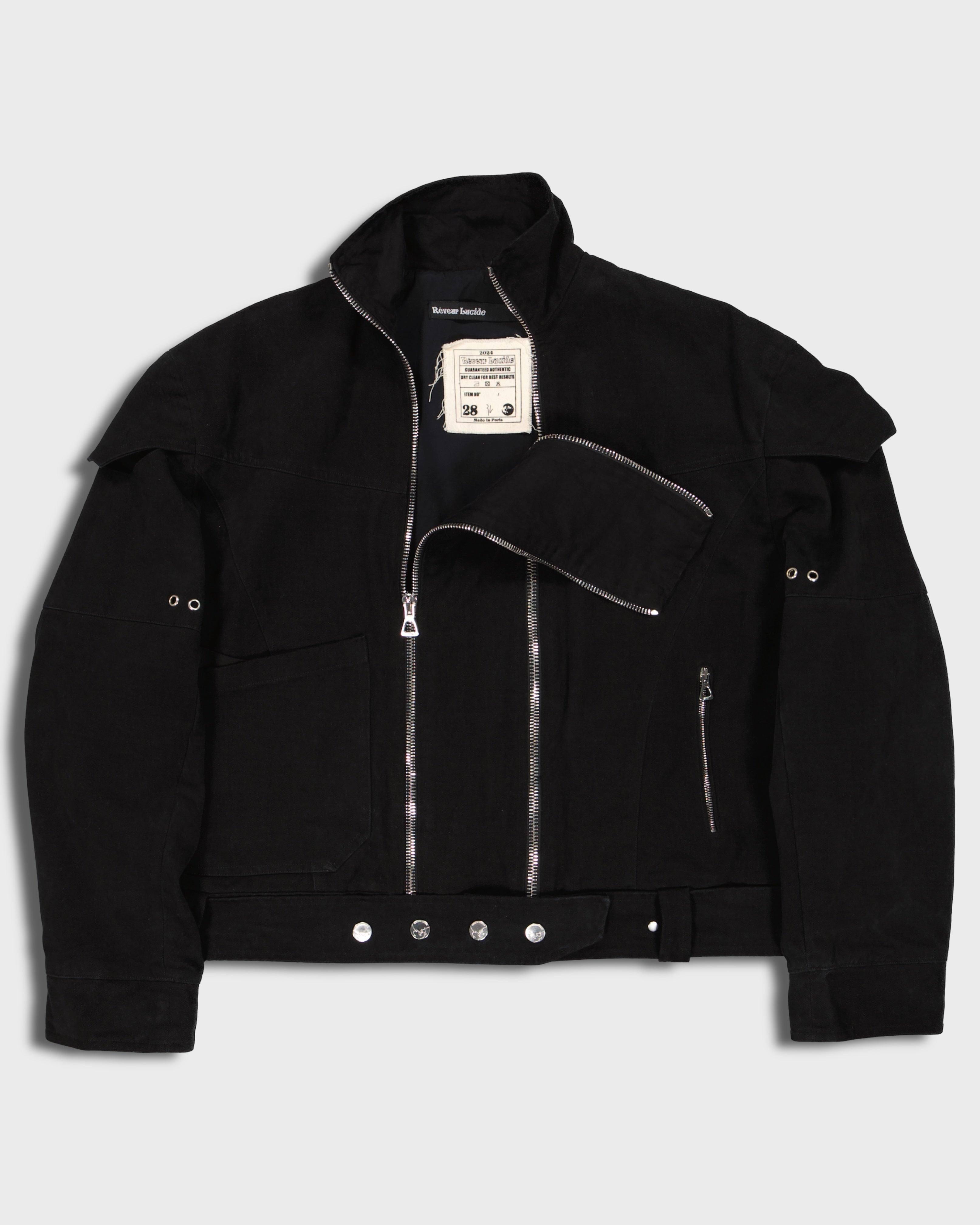 Double Zip Bomber Washed