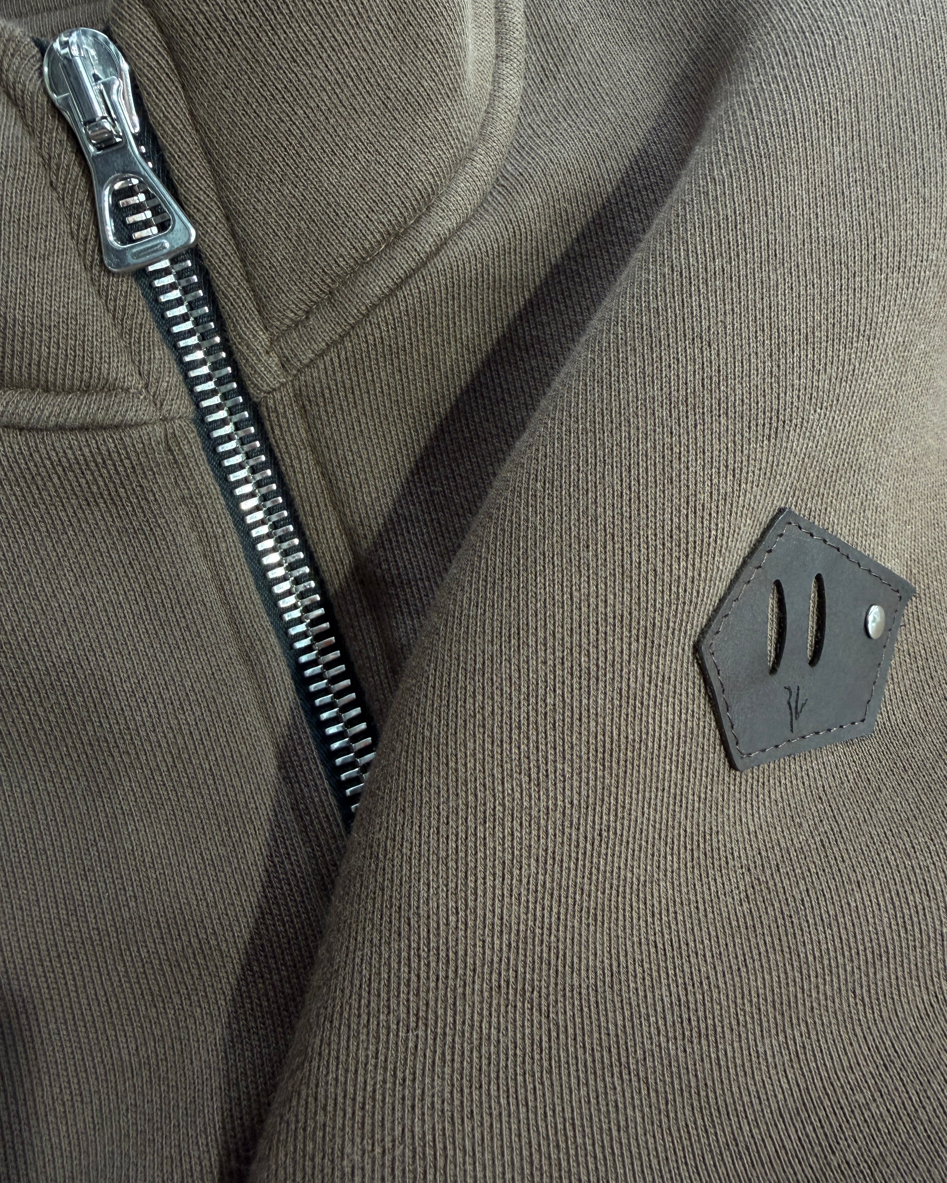 HALF ZIP UTILITY SWEATER